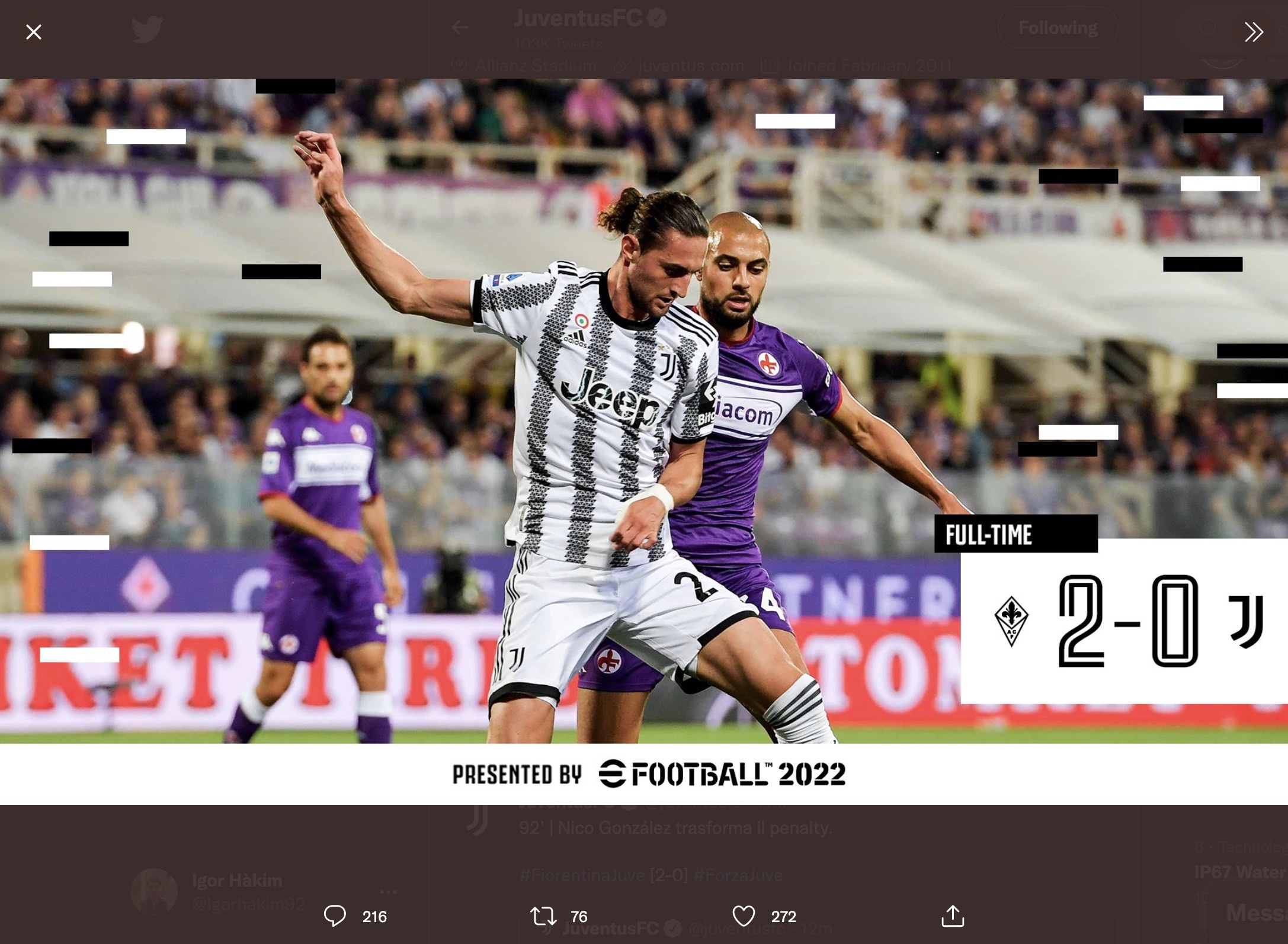 Hasil Fiorentina vs Juventus: Bianconeri Akhiri Musim dengan Kekalahan