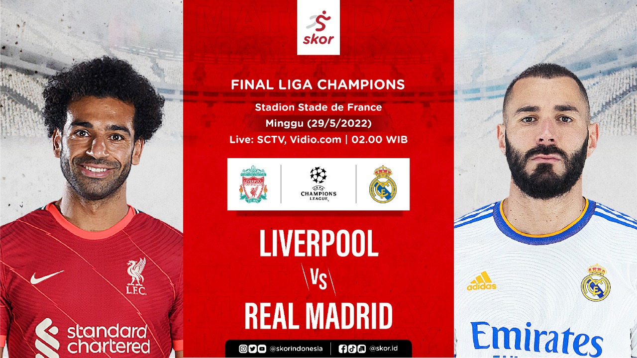 Liverpool vs Real Madrid: Prediksi dan Link Live Streaming