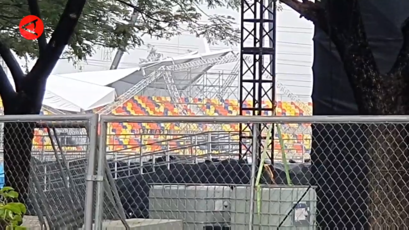 Atap Sirkuit Formula E Jakarta Ambruk, Ini Tanggapan Ahmad Sahroni