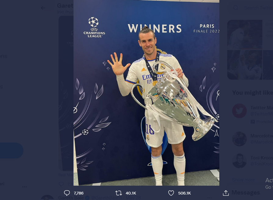 Resmi, Gareth Bale Ucapkan Selamat Tinggal kepada Real Madrid