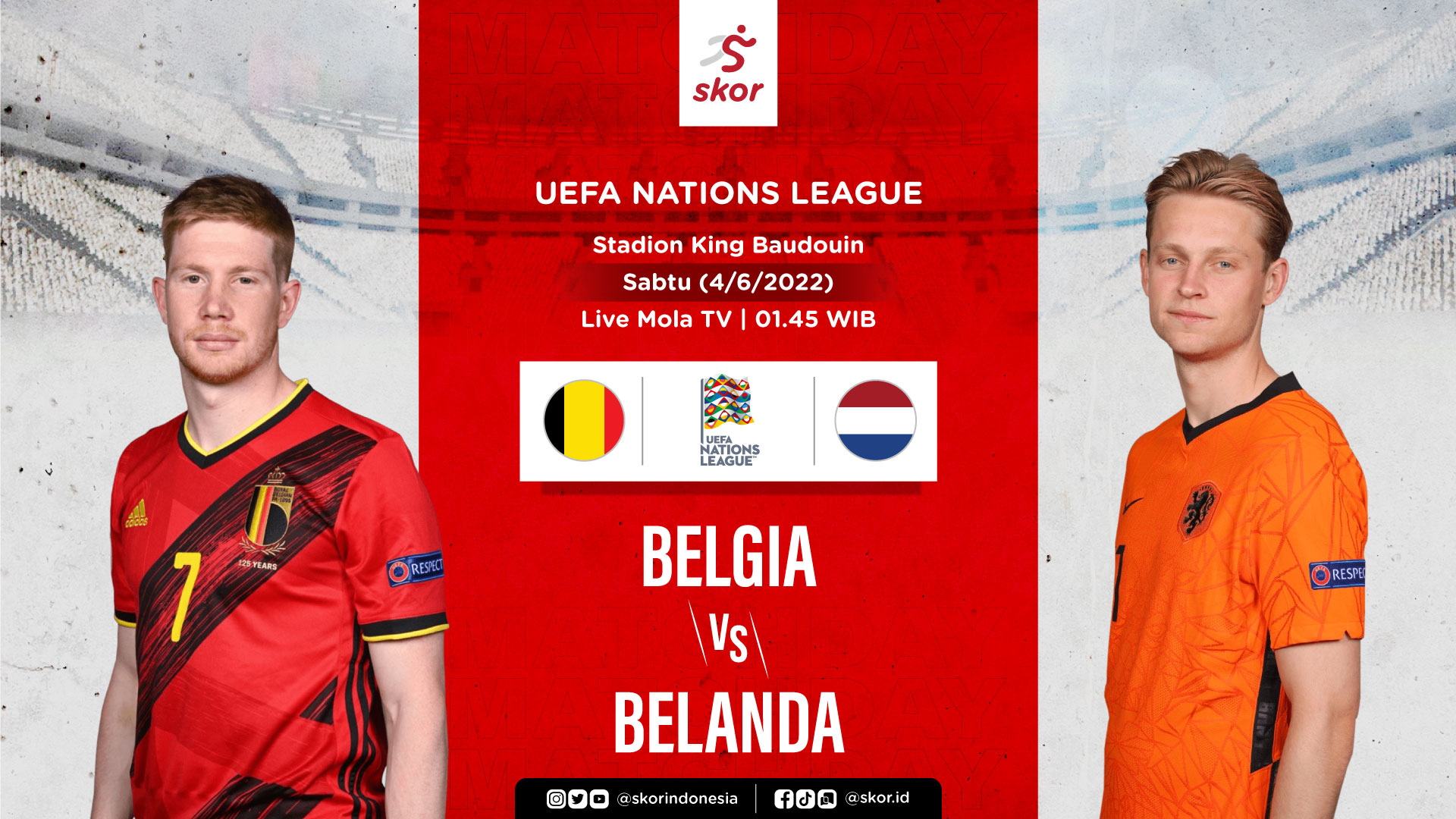 Prediksi Belgia vs Belanda: Pertandingan Awal Bertabur Bintang