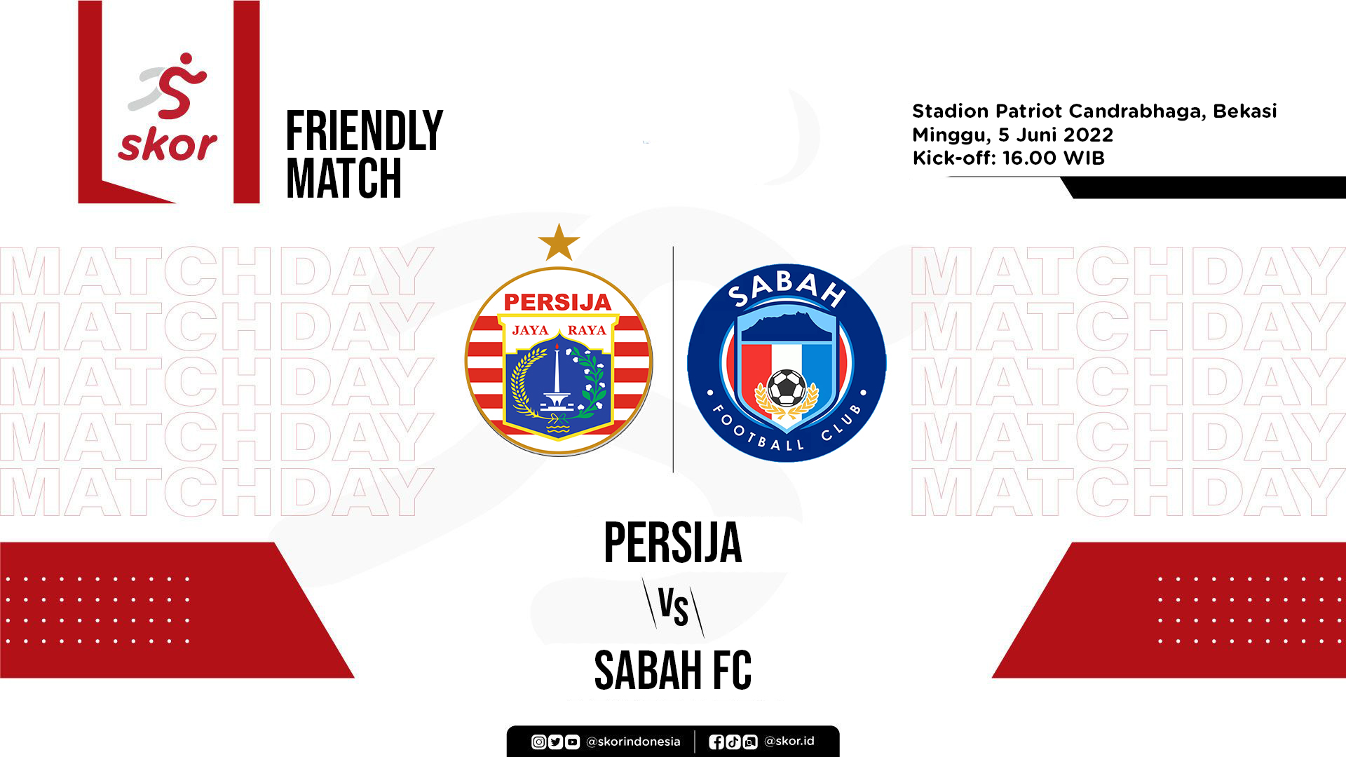 LIVE Update: Persija Jakarta vs Sabah FC