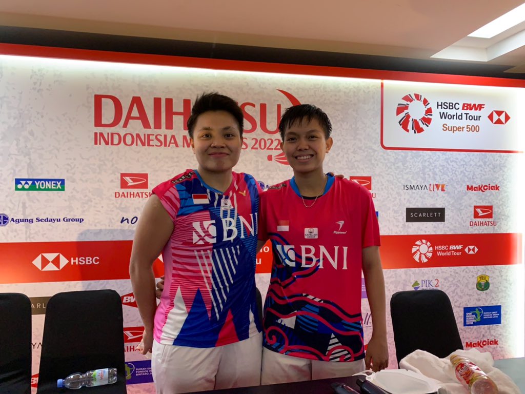 Hasil Indonesia Masters 2022: Ganyang Unggulan Kedua, Apriyani/Fadia Melenggang ke Semifinal