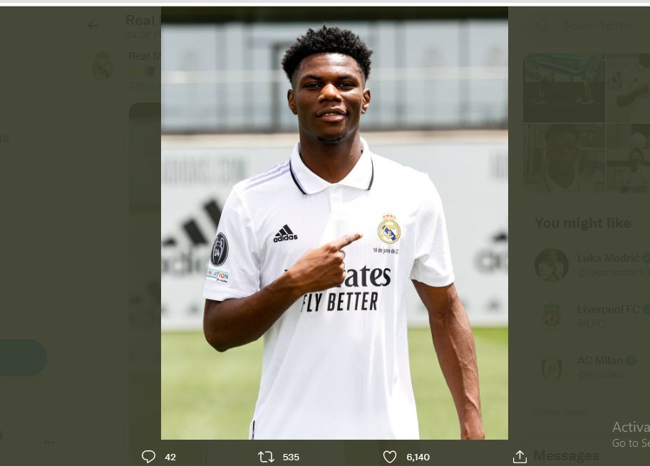 Efek Jadi Pemain Real Madrid, Followers Instagram Aurelion Tchouameni Meroket