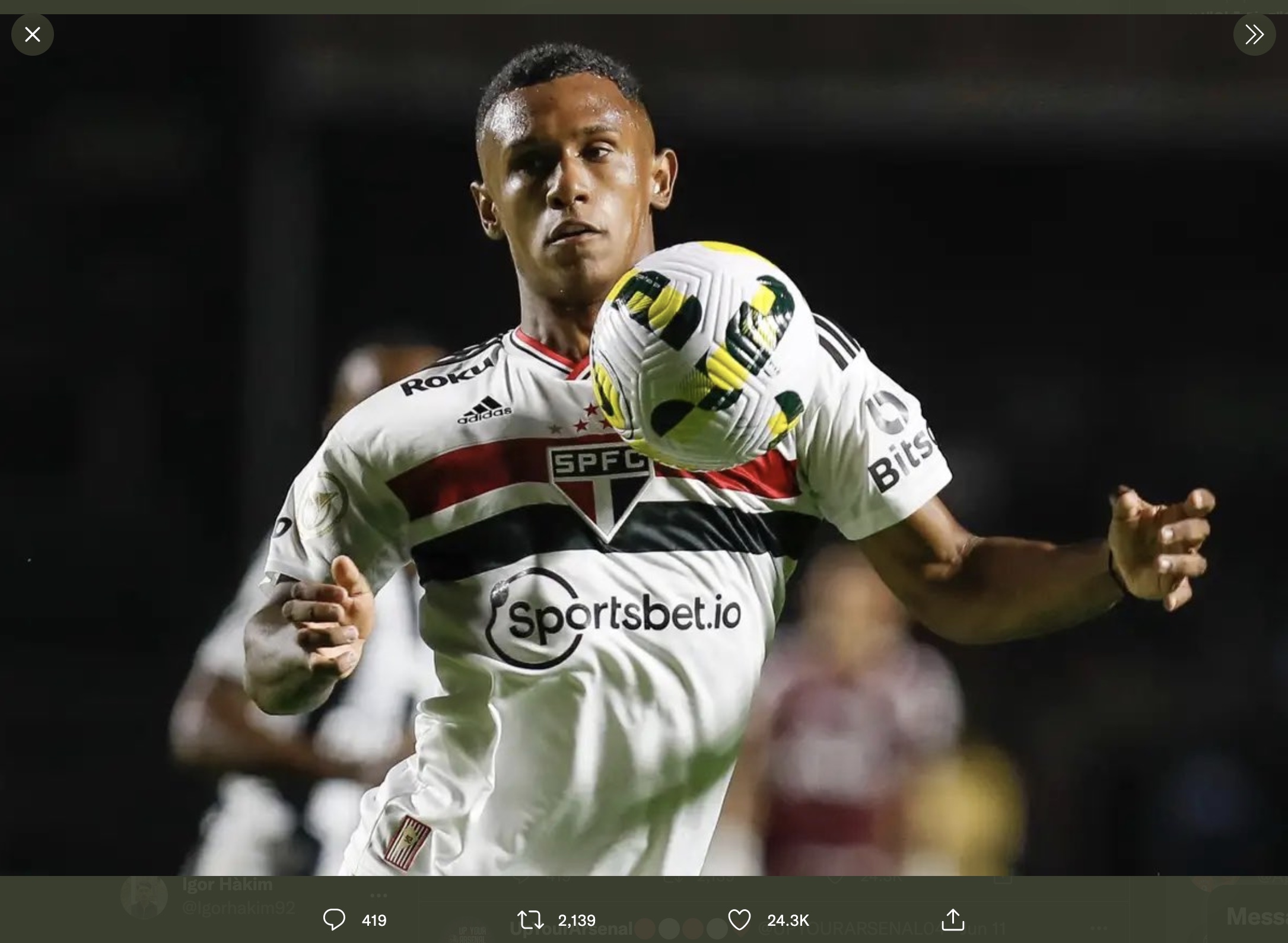 Arsenal Resmi Datangkan Marquinhos dari Sao Paulo