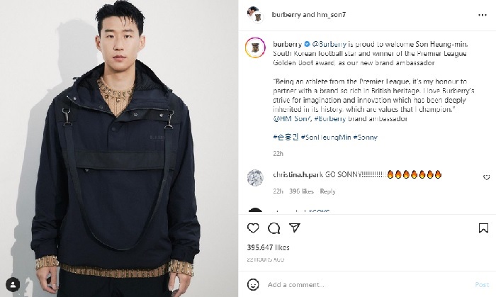 Son Heung-min Menjadi Ikon Fesyen Terbaru Burberry