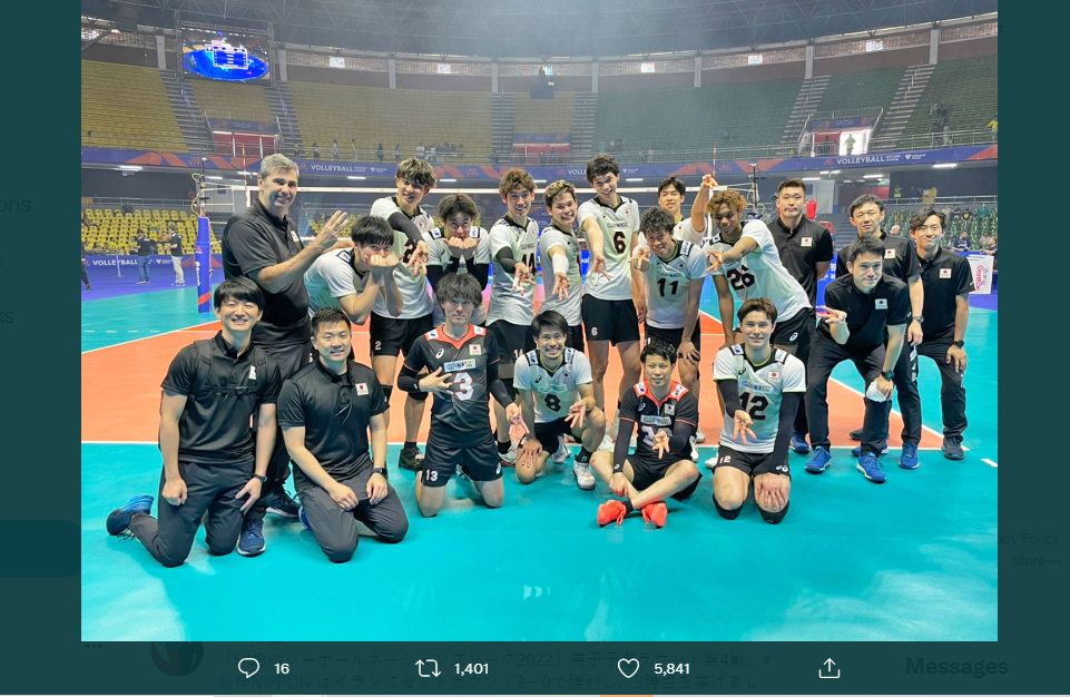 Rumor, Tim Voli Putra Jepang Kirim 11 Pemain Ekstra di Pekan II VNL 2022
