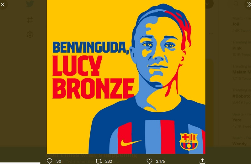 Barcelona Femeni Dapatkan Bek Terbaik, Lucy Bronze