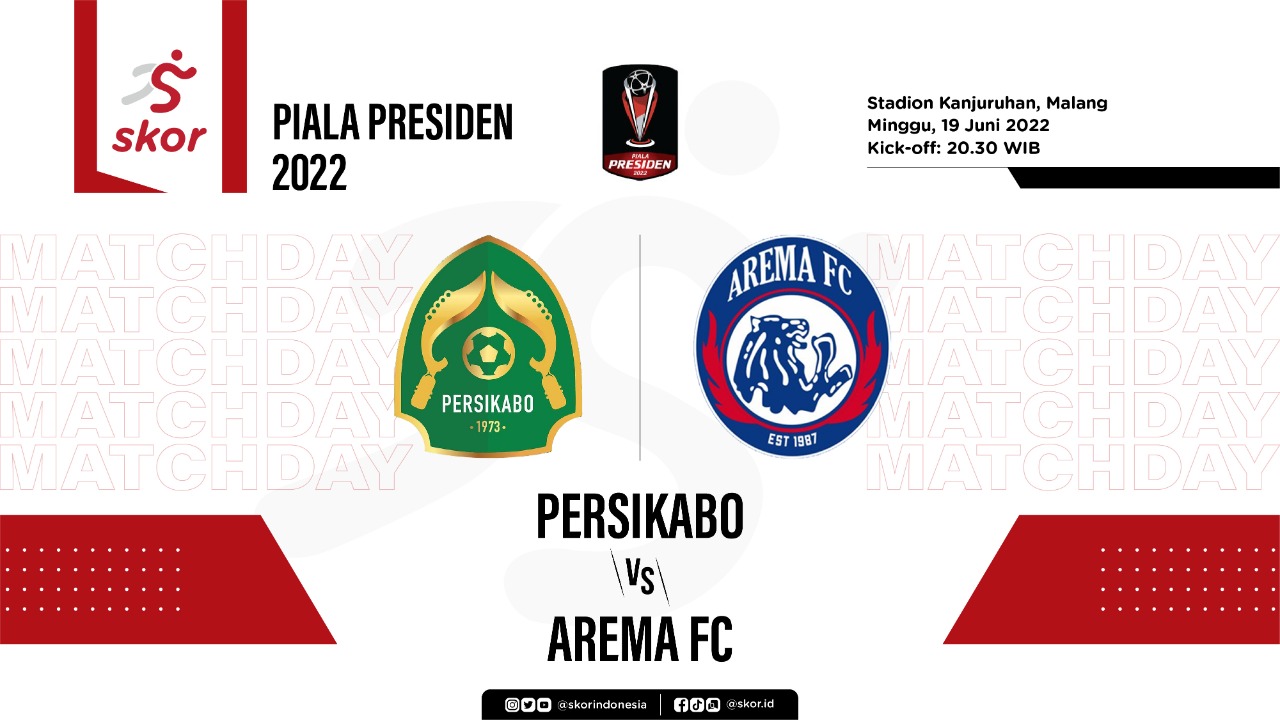 Prediksi dan Link Live Streaming Piala Presiden 2022: Persikabo vs Arema FC