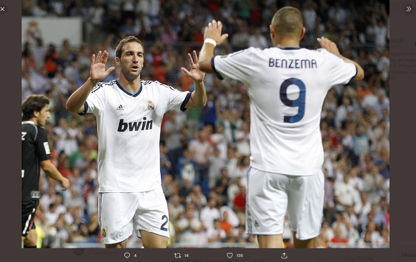 Gonzalo Higuain Kenang Kehangatan Ruang Ganti Real Madrid