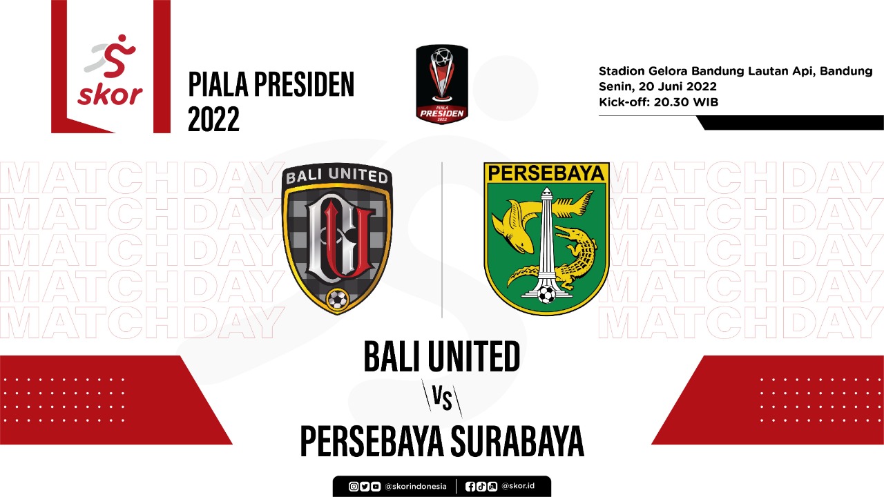 Prediksi dan Link Live Streaming Piala Presiden 2022: Bali United vs Persebaya Surabaya