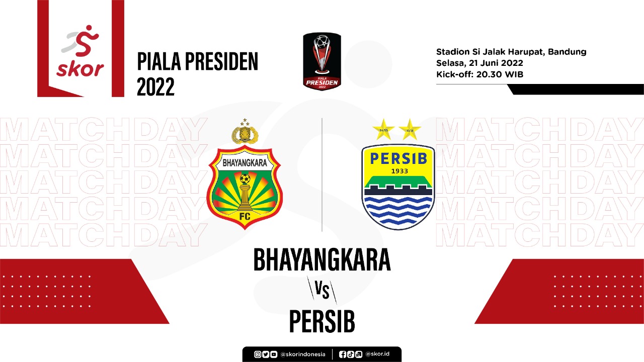 Prediksi dan Link Live Streaming Piala Presiden 2022: Bhayangkara FC vs Persib