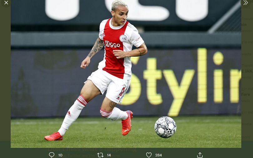 Ingin Hengkang ke Mancheter United, Antony Mangkir Latihan di Ajax Amsterdam