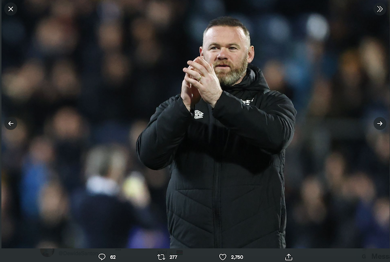 Wayne Rooney Meletakkan Jabatannya di Derby County