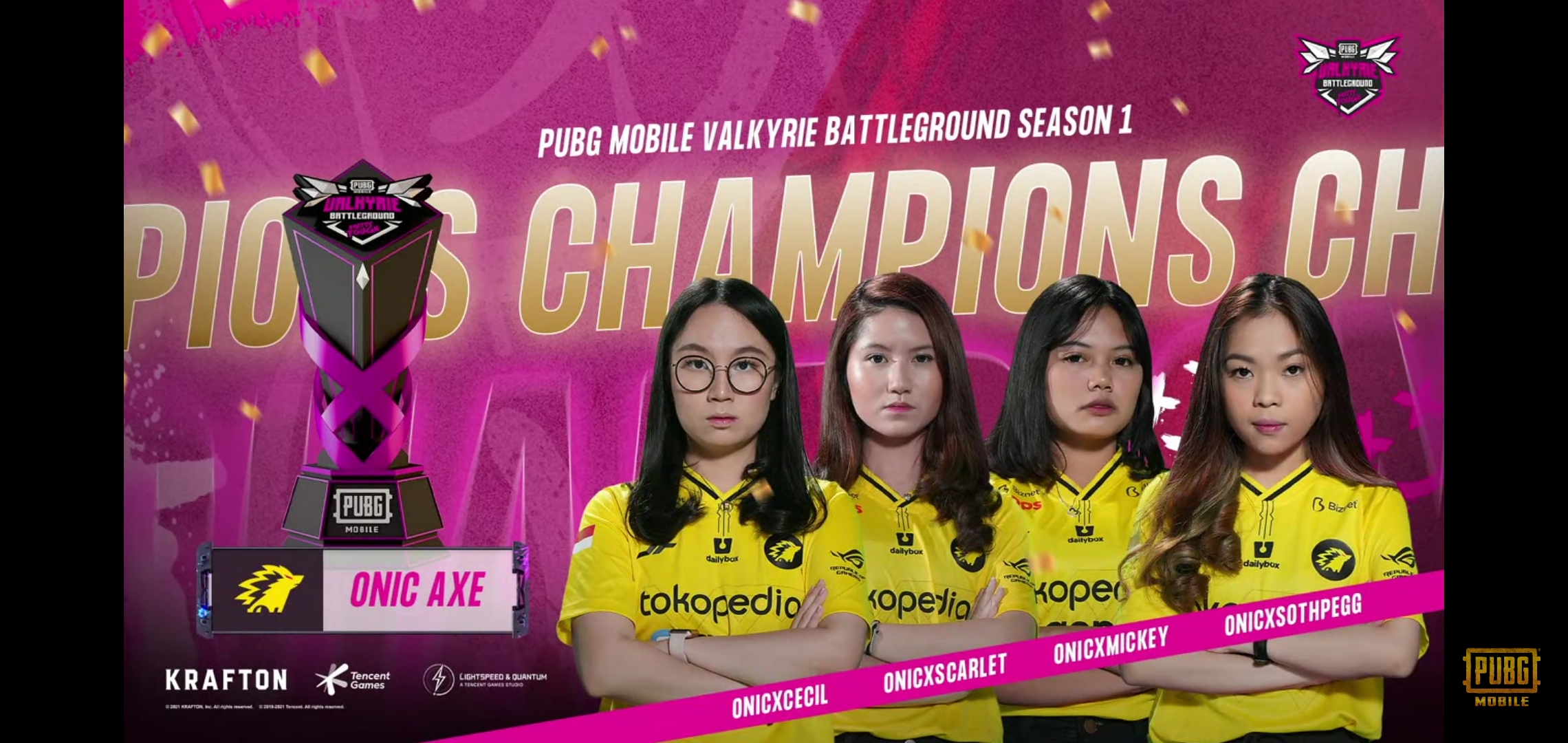 Tampil Sempurna, ONIC Axe Raih Gelar Juara PMVB Season 1