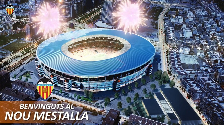 VIDEO: Ini Bentuk Stadion Baru Valencia, Nou Mestalla
