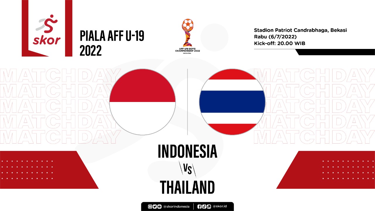 Prediksi dan Link Live Streaming Piala AFF U-19 2022: Timnas U-19 Indonesia vs Thailand