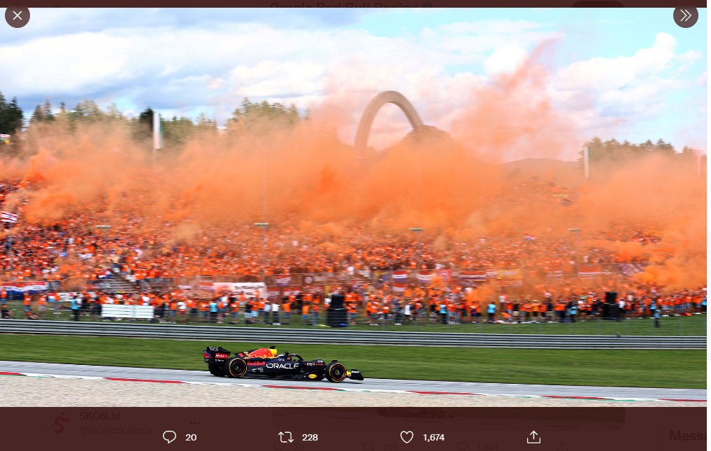 Hasil Sprint F1 GP Austria 2022: Max Verstappen Menang, Kandang Banteng Menjingga