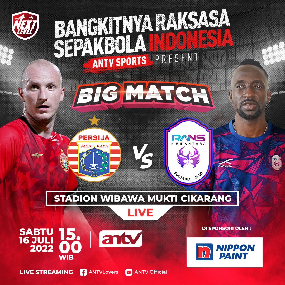 LIVE Update: Persija Jakarta vs Rans Nusantara FC
