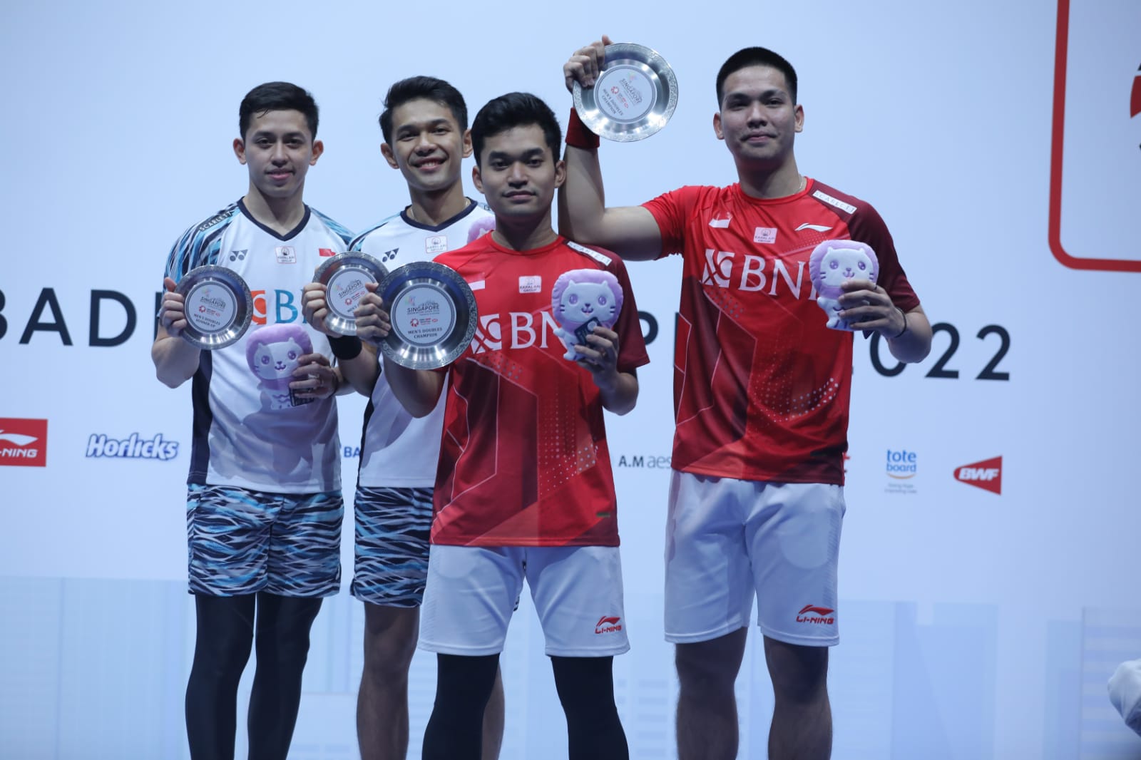 Rekap Hasil Final Singapore Open 2022: Borong 3 Gelar, Indonesia Jadi Juara Umum