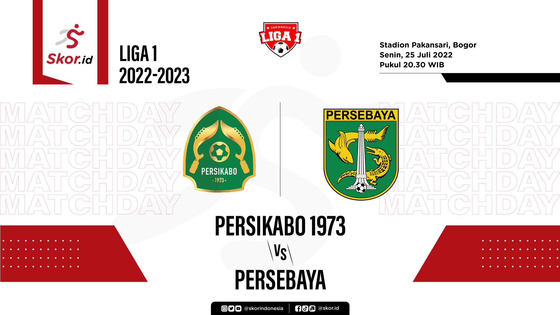 Prediksi dan Link Live Streaming Persikabo 1973 vs Persebaya di Liga 1 2022-2023