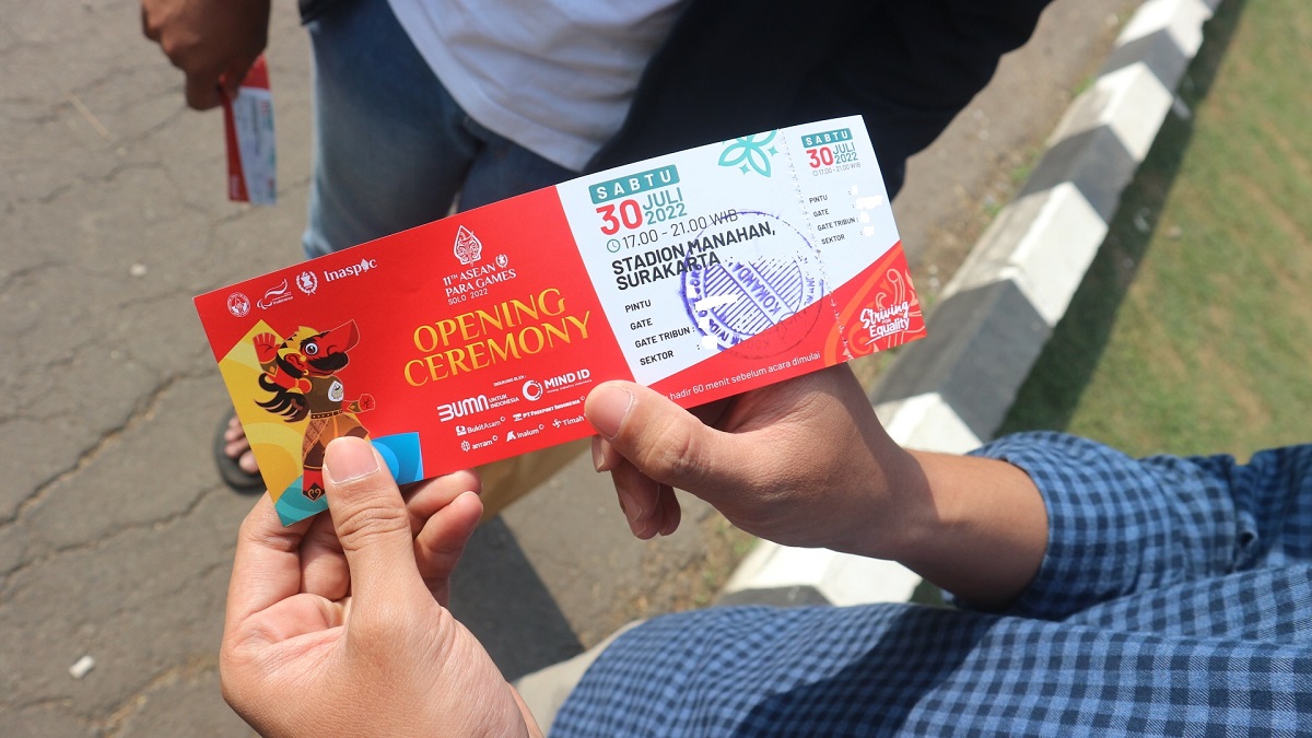 Masyarakat Antusias Tukarkan Tiket Opening Ceremony ASEAN Para Games 2022