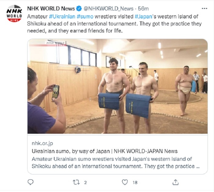 VIDEO: Atlet Gulat Sumo Ukraina Berlatih di Jepang jelang World Games 2022, Finis Peringkat Ketiga 