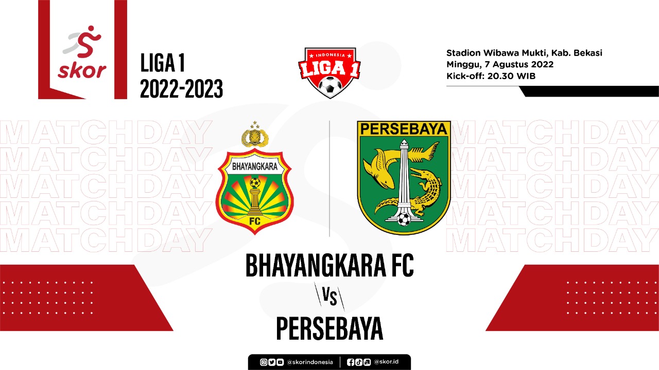 Prediksi dan Link Live Streaming Bhayangkara FC vs Persebaya di Liga 1 2022-2023