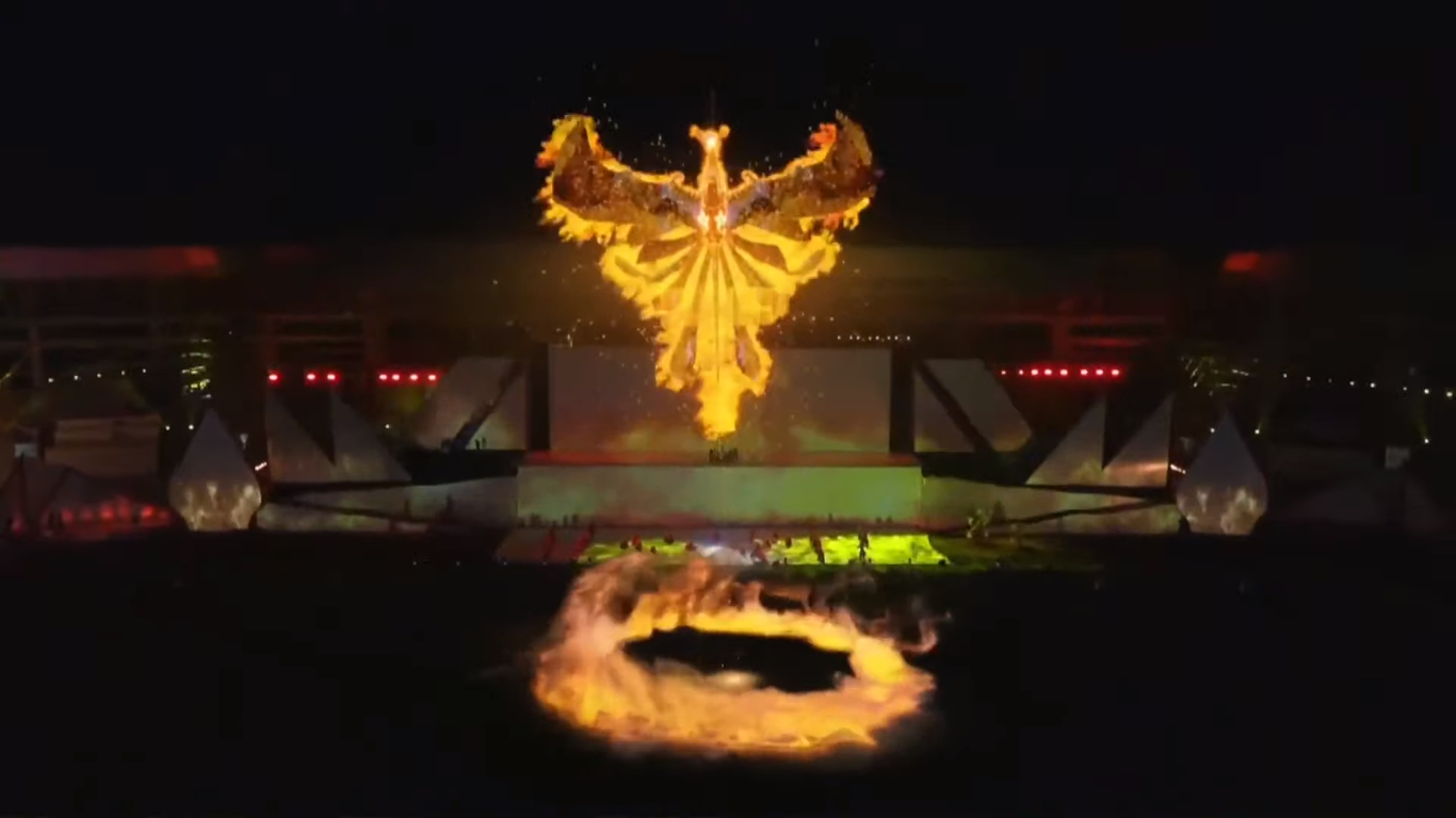 Garuda Api Raksasa Meriahkan Upacara Penutupan ASEAN Para Games 2022