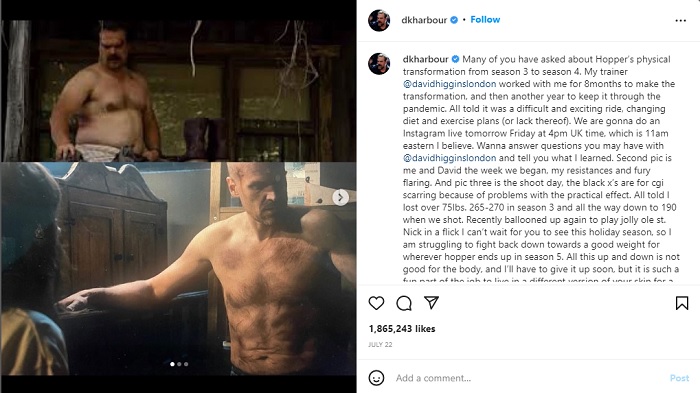Fokus Latihan Mobilitas dan Kekuatan, Aktor 'Stranger Things' David Harbour Turun Lebih dari 30Kg