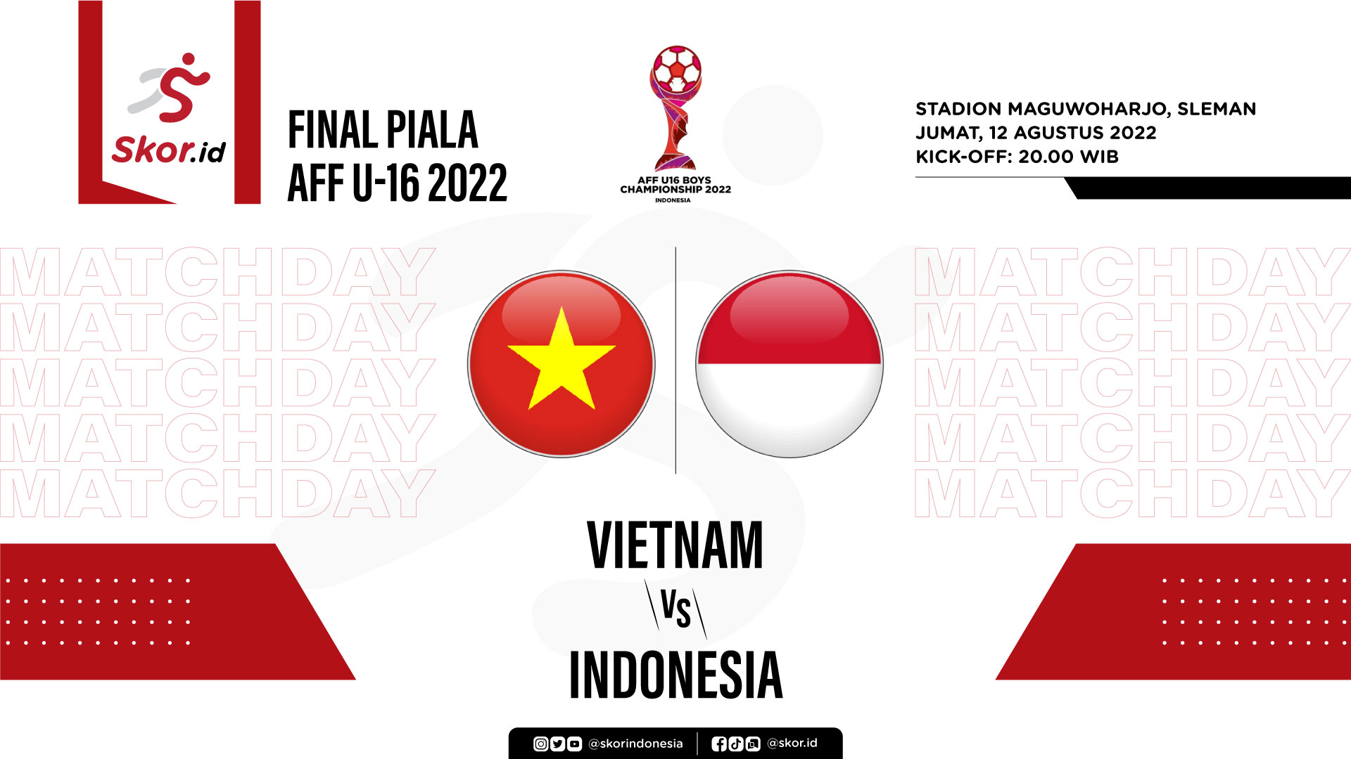 Prediksi dan Link Live Streaming Final Piala AFF U-16 2022: Vietnam vs Indonesia