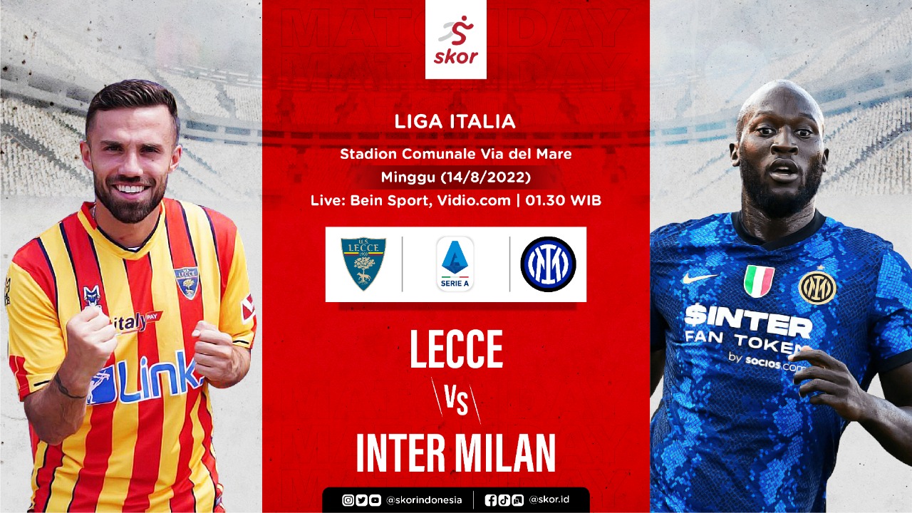 Hasil Lecce vs Inter Milan: Gol Denzel Dumfries di Masa Injury Time Menangkan I Nerazzurri
