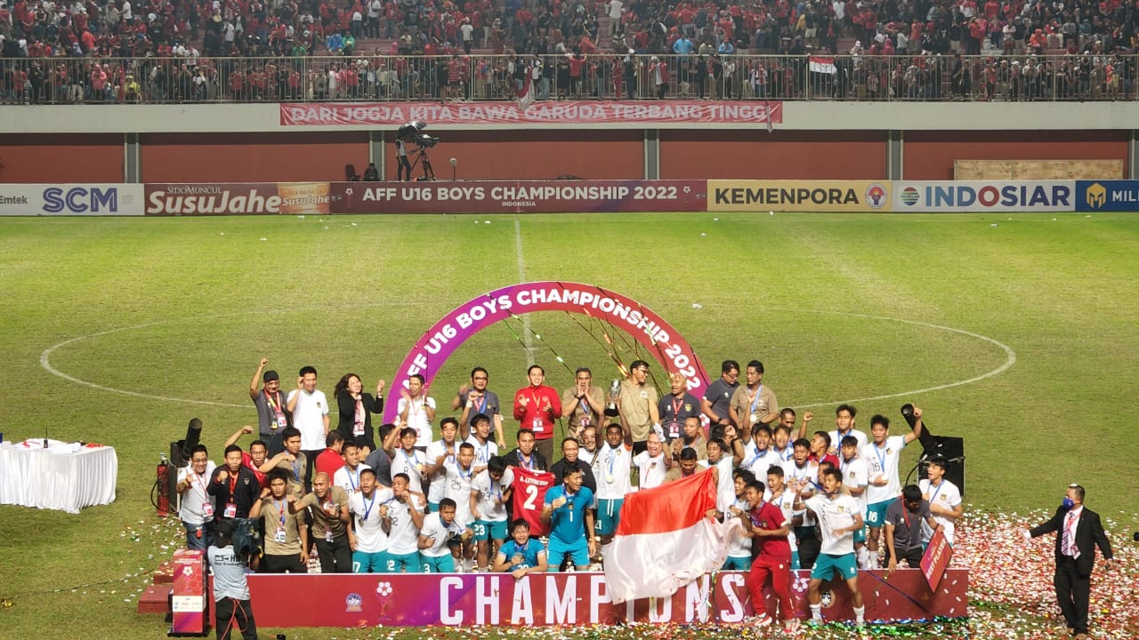 Indonesia U-16 Juarai Piala AFF U-16 2022, Bima Sakti Tak Ingin Ada Selebrasi Berlebihan
