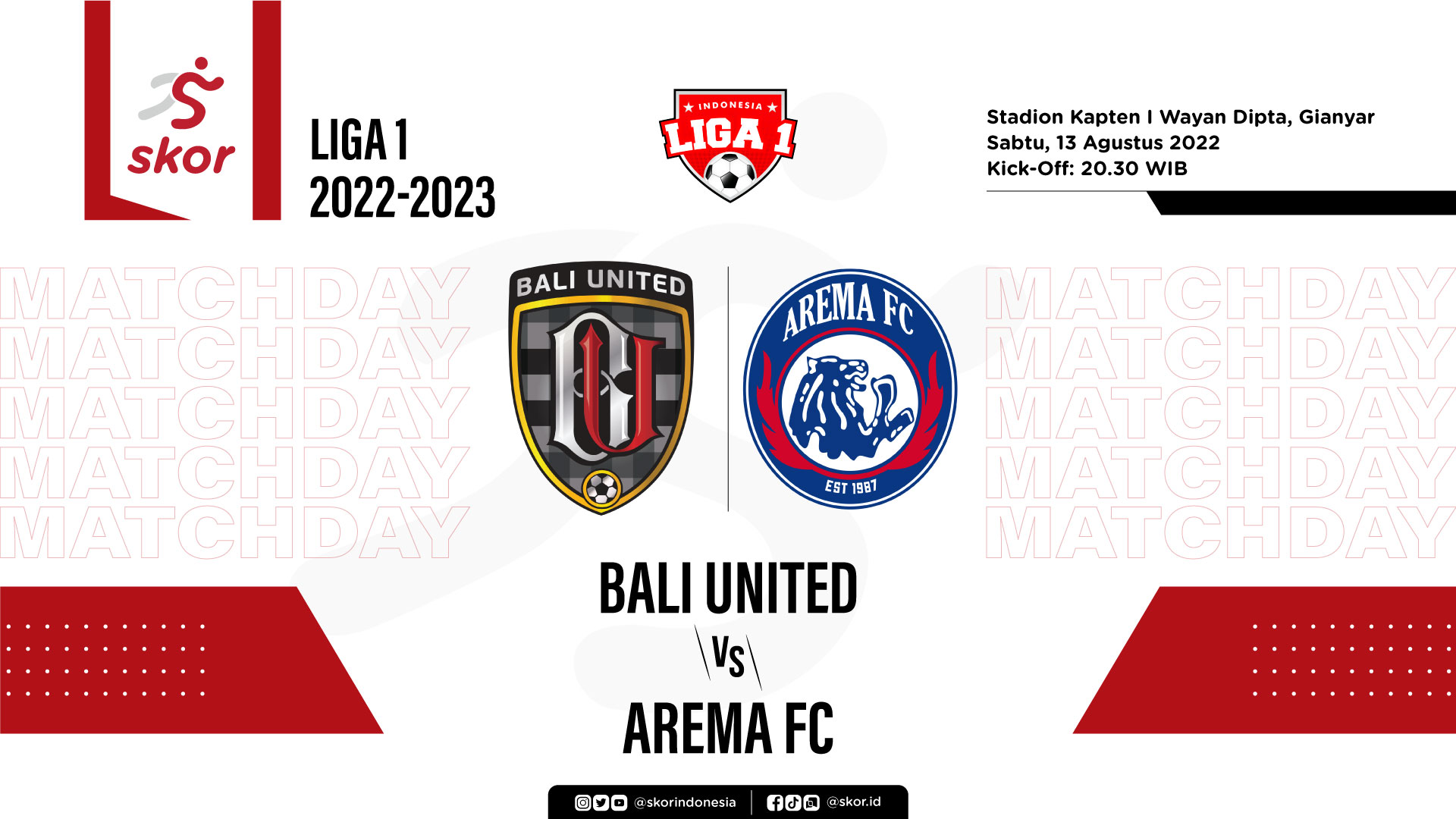 Prediksi dan Link Live Streaming Bali United vs Arema FC di Liga 1 2022-2023