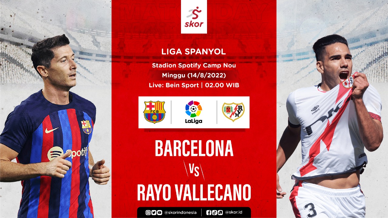 Link Live Streaming Barcelona vs Rayo Vallecano di Liga Spanyol