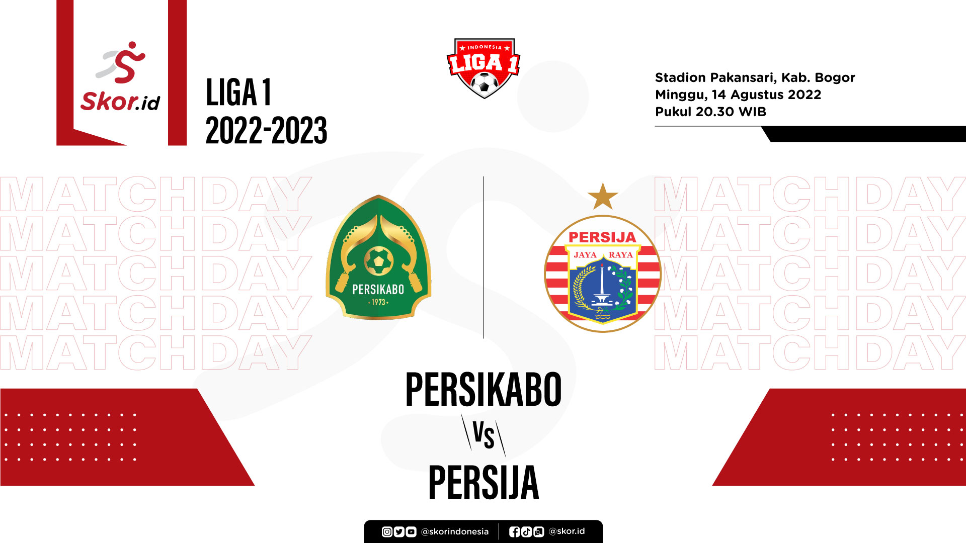 Prediksi dan Link Live Streaming Persikabo vs Persija di Liga 1 2022-2023