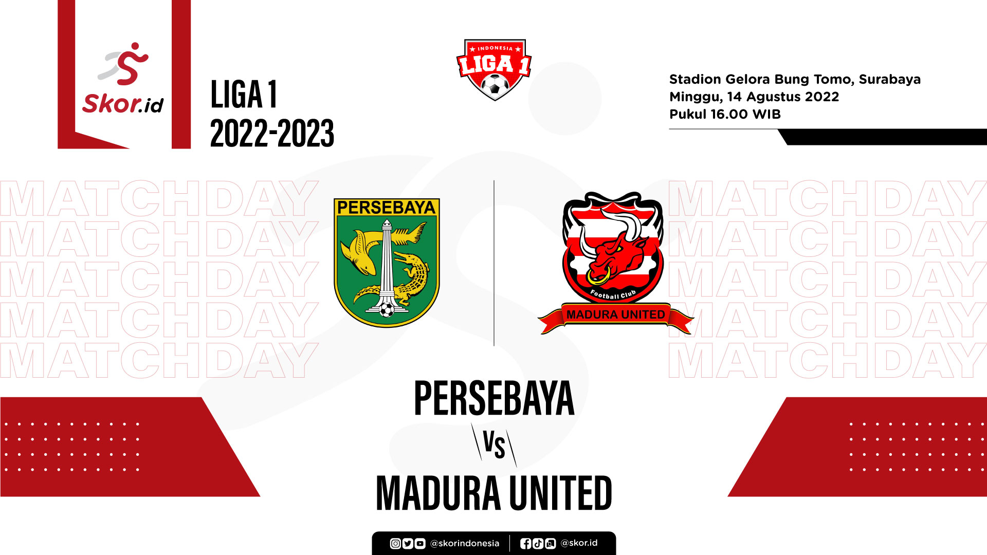 Prediksi dan Link Live Streaming Persebaya vs Madura United di Liga 1 2022-2023