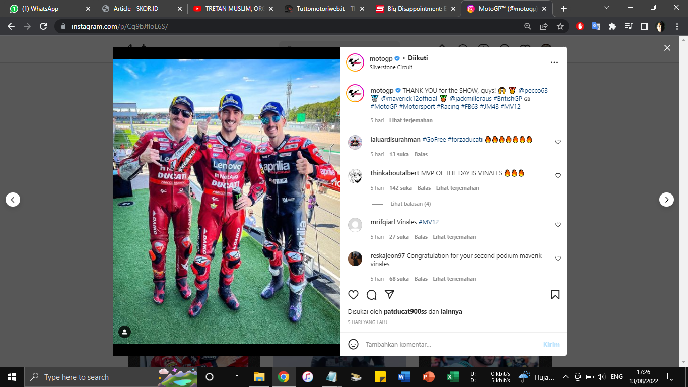 Jack Miller Yakin Momentum Francesco Bagnaia Juara Dunia MotoGP 2022 Ada di Depan Mata