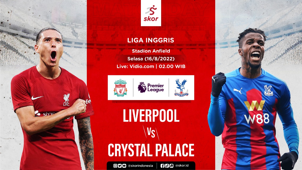 Liverpool vs Crystal Palace: Dikartu Merah, Darwin Nunez Ulangi Catatan 12 Tahun Lalu