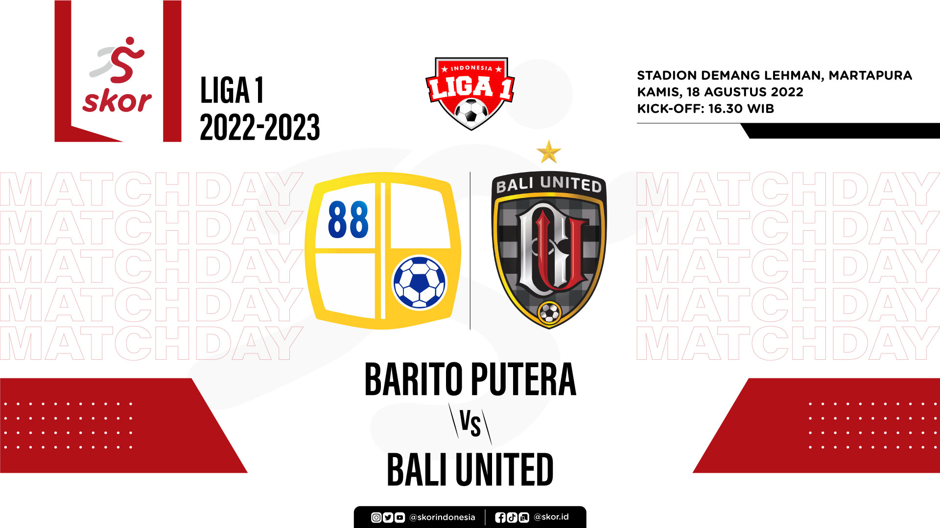 Prediksi dan Link Live Streaming Barito Putera vs Bali United di Liga 1 2022-2023