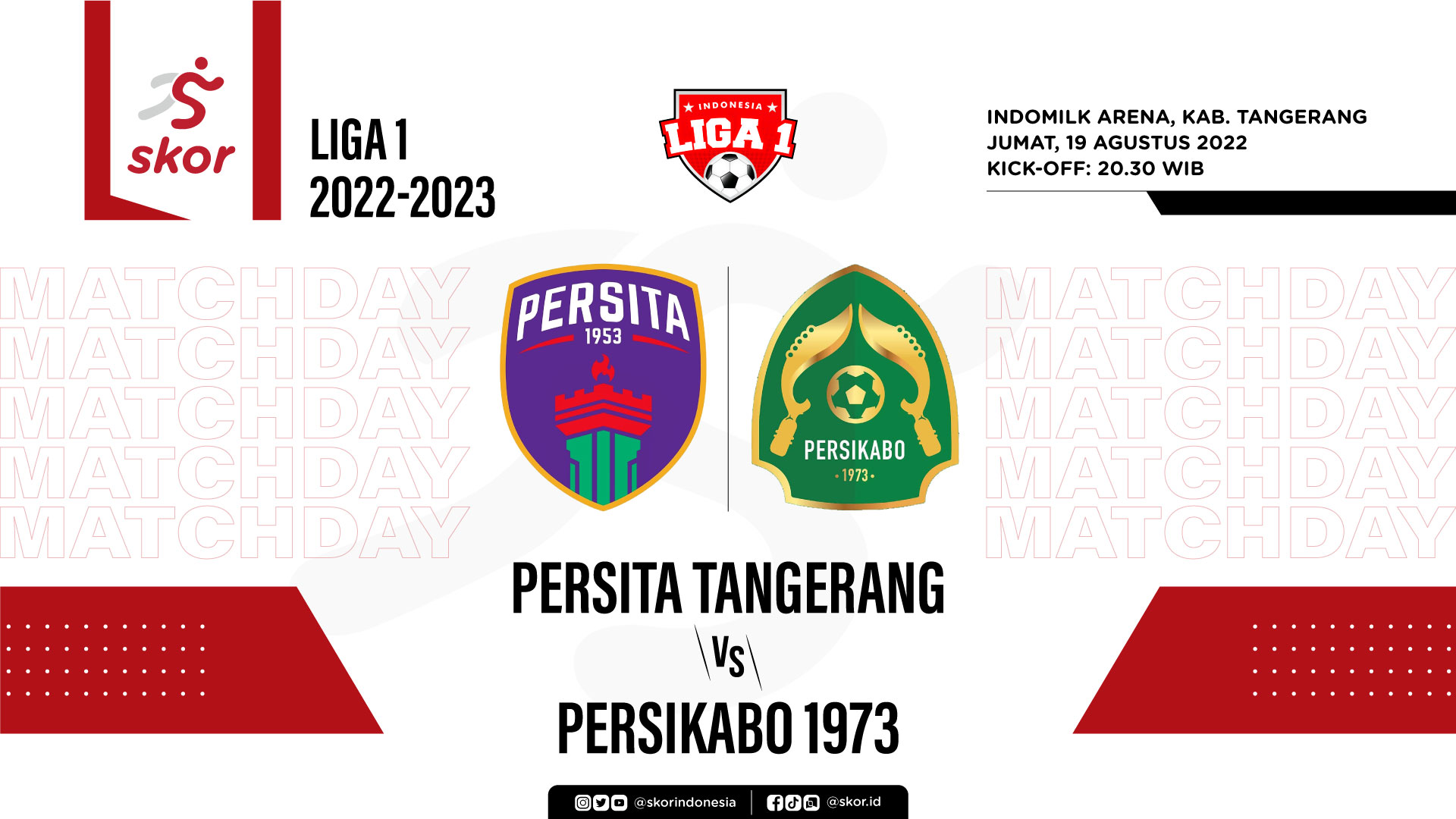 Prediksi dan Link Live Streaming Persita vs Persikabo 1973 di Liga 1 2022-2023