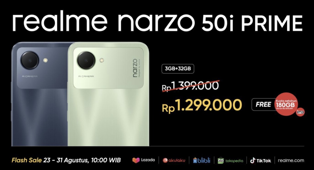 Realme Perkenalkan Narzo 50i Prime