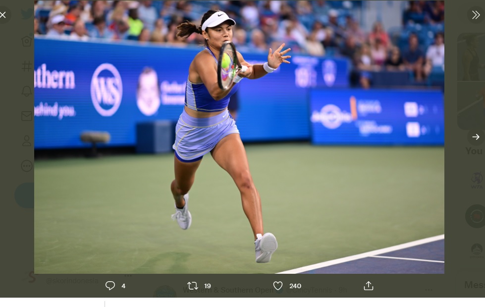 Emma Raducanu Santai Hadapi Kekalahan di Cincinnati, Masih Ada US Open 2022