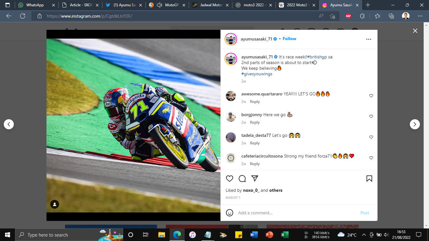 Hasil Moto3 GP Austria 2022: Ayumu Sasaki Menang dengan Heroik, Mario Aji Nirpoin Lagi