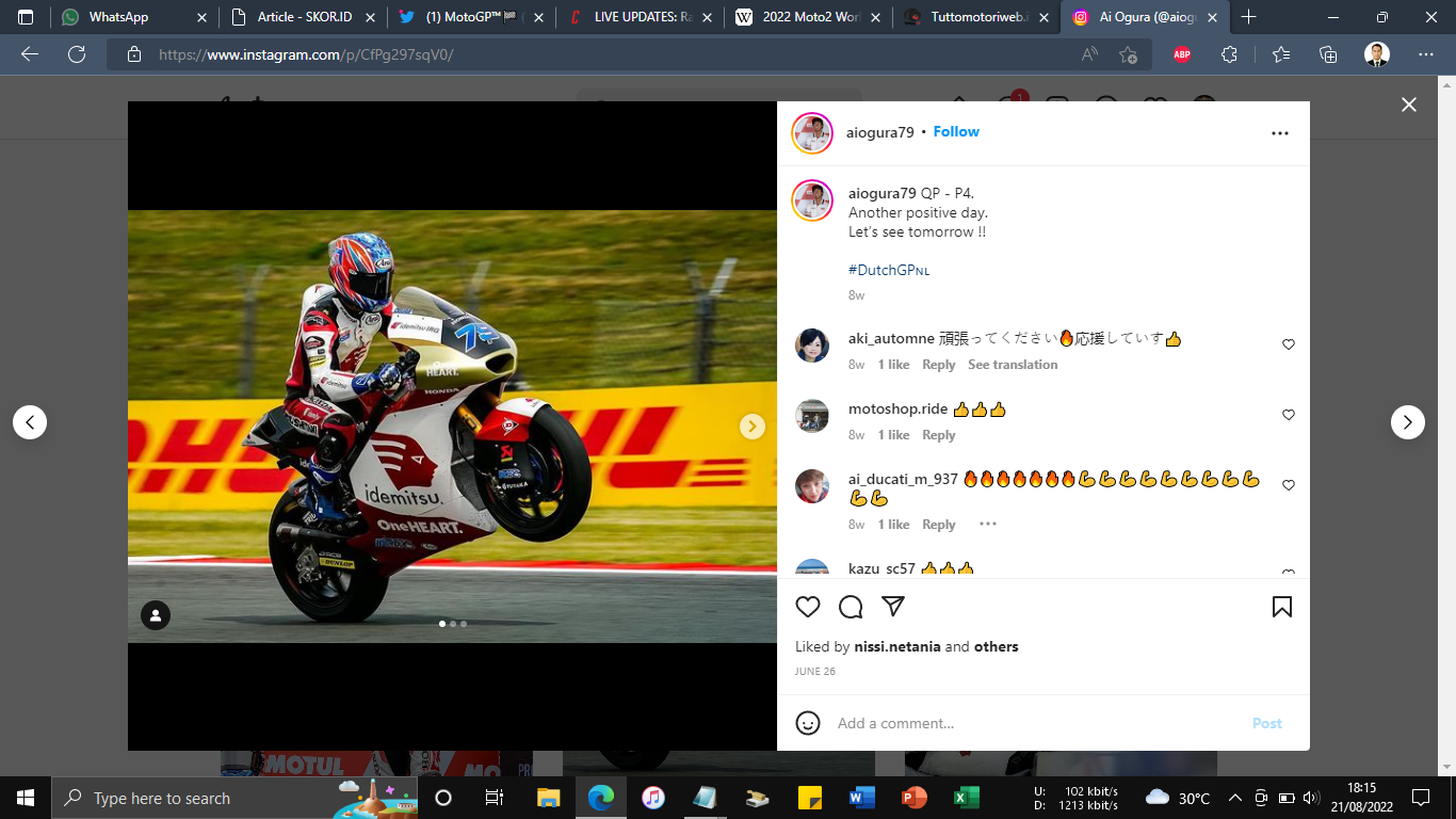 Hasil Moto2 GP Austria 2022: Menang, Ai Ogura Rebut Puncak Klasemen