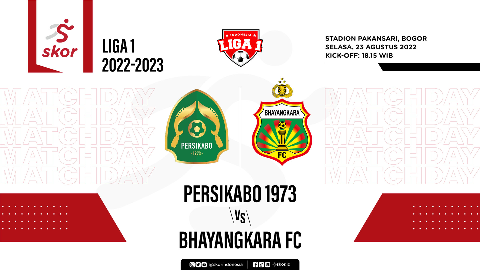 Prediksi dan Link Live Streaming Persikabo 1973 vs Bhayangkara FC di Liga 1 2022