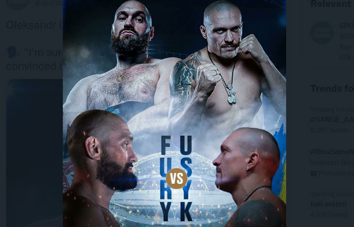 Pertarungan Gelar Unifikasi Tyson Fury vs Oleksandr Usyk di Arab Saudi atau Inggris
