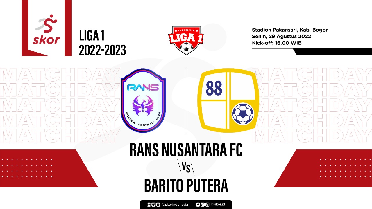 Prediksi dan Link Live Streaming Rans Nusantara FC vs Barito Putera di Liga 1 2022-2023