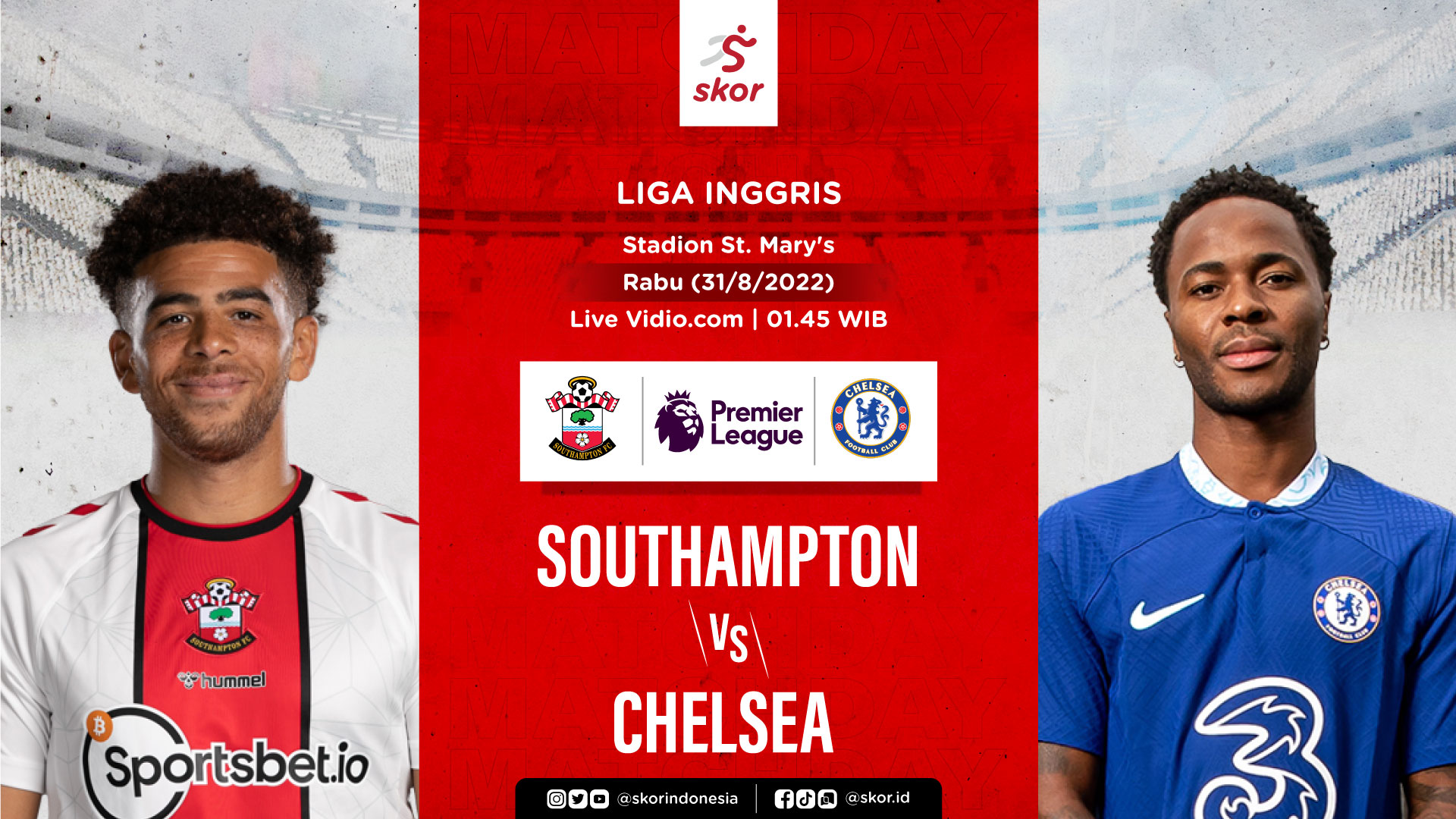 Hasil Southampton vs Chelsea: The Blues Keok 1-2 di St. Mary's