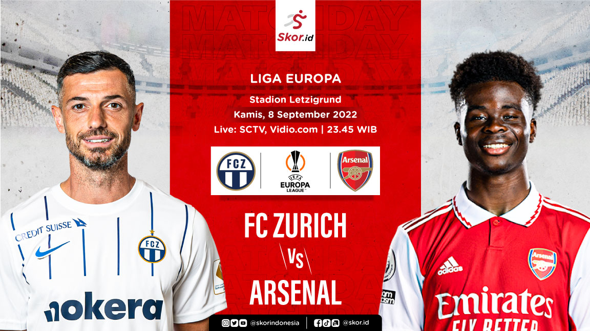 Hasil FC Zurich vs Arsenal: Marquinhos dan Edward Nketiah Bawa The Gunners Menang 2-1.